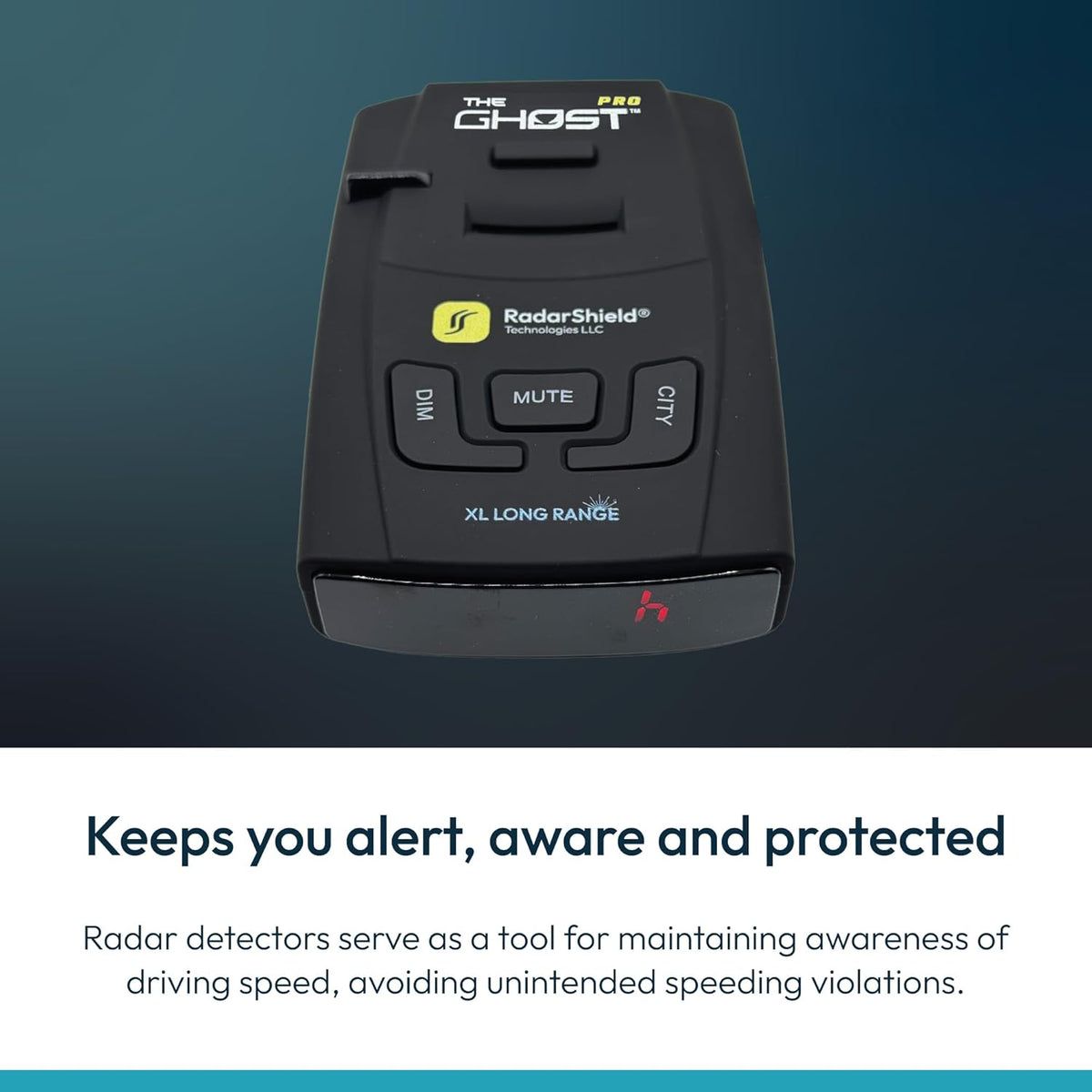 Ghost Radiar The Ghost PRO Radar Detector | Ka K X Band + Laser | RadarShield